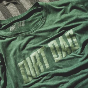 Camiseta de poliamida Dirt Dad - All Green